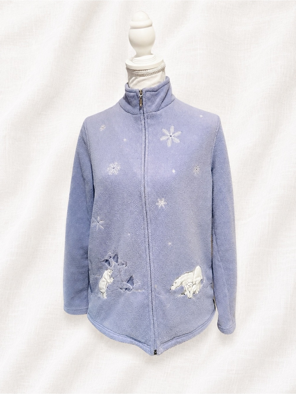 Vintage Northern Reflections Polar Bear Fleece Jacket Women’s M